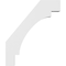 Ekena Millwork 3 1/2-in. W x 30-in. D x 36-in. H Merced Architectural Grade PVC Knee Brace BRCP035X30X36MRC - alternate 2